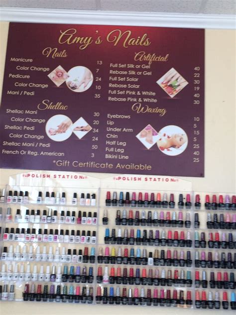 Amy Nails Prices